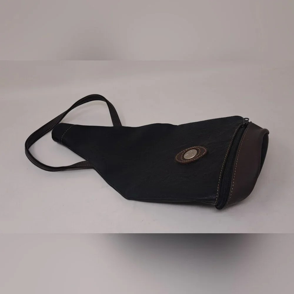 Vintage Mouflon Canada Real Leather Wine Bottle Flask Carrier Bag Carry Handle